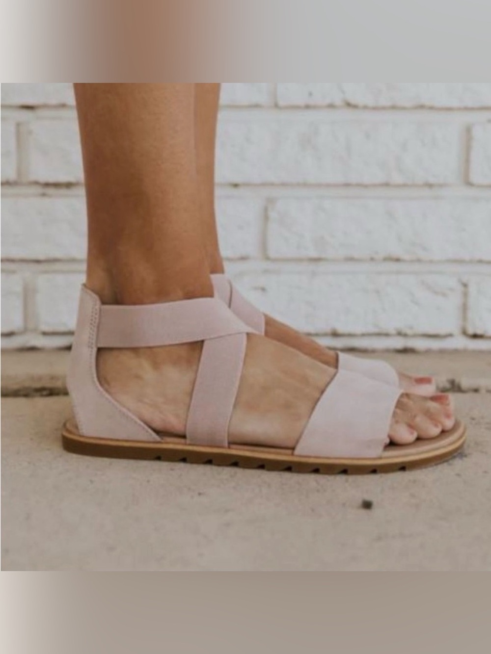 Sorel Ella Pink Tonic Melon Leather Strapy Sandals Sz 7.5 Minimalist NL3535-875